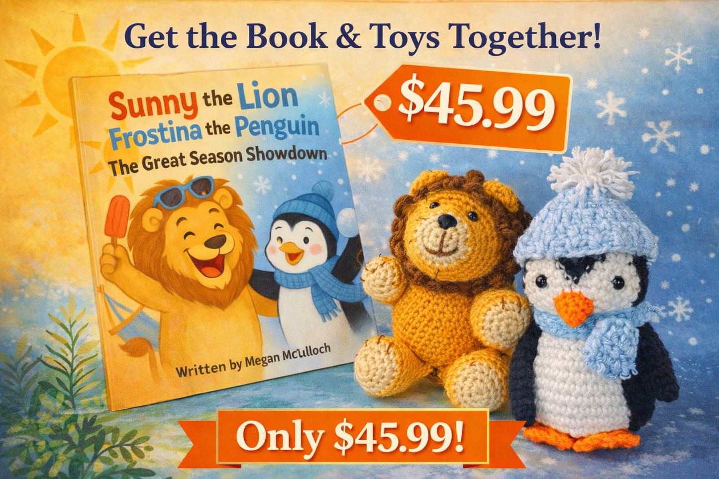 Sunny and Frostina  with book